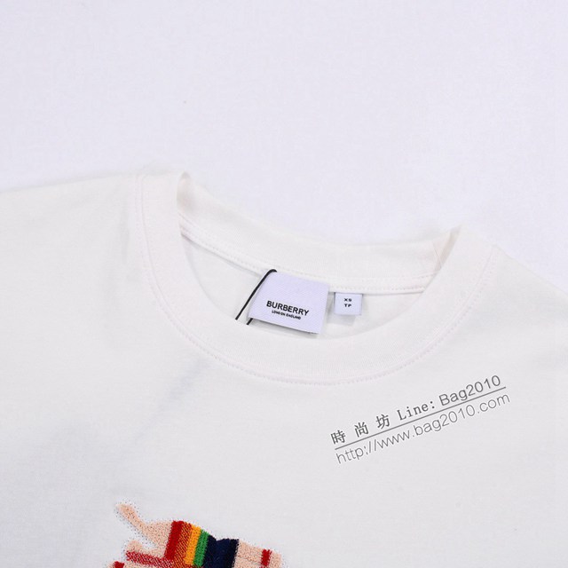 Burberry專櫃巴寶莉2023SS新款牙刷繡T恤 男女同款 tzy2807
